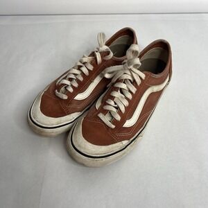 VANS Brownish Orange Canvas Sneaker  Men's 7.5 Women's 9 Ultracush‎